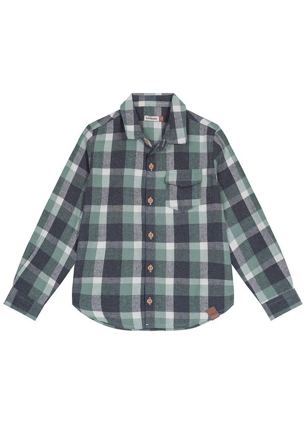 Carinhoso - Camisa Comfort Xadrez Menino Verde