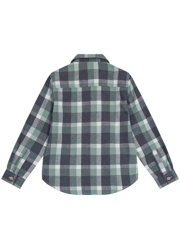 Carinhoso - Camisa Comfort Xadrez Menino Verde 2