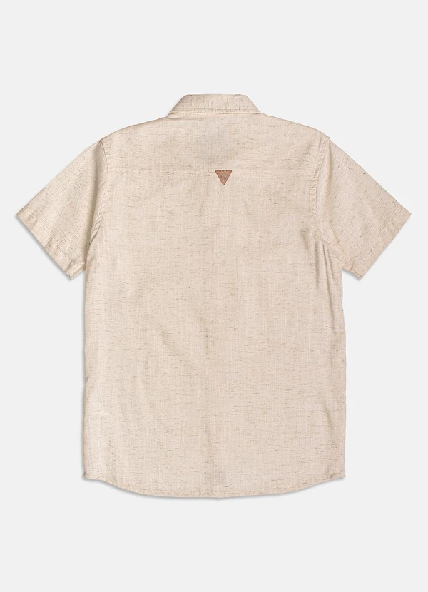 Youccie - Camisa de Linho Cru de Manga Curta Cru 7