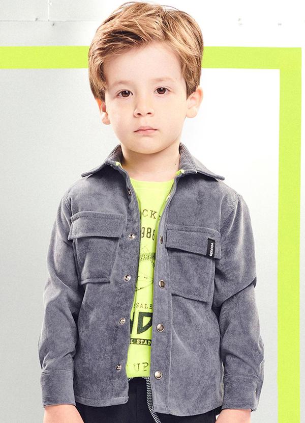 Youccie - Camisa de Veludo Cotelê Preto