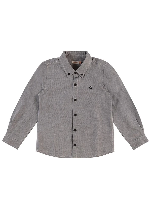 Carinhoso - Camisa em Algodão Maquinetado Preto