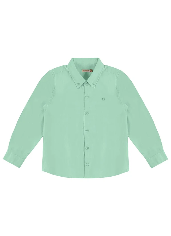 Carinhoso - Camisa em Algodão Maquinetado Verde 3