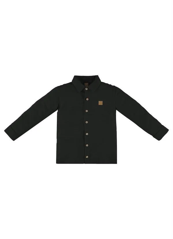 Up Baby - Camisa em Malha Texturizada Preto 3