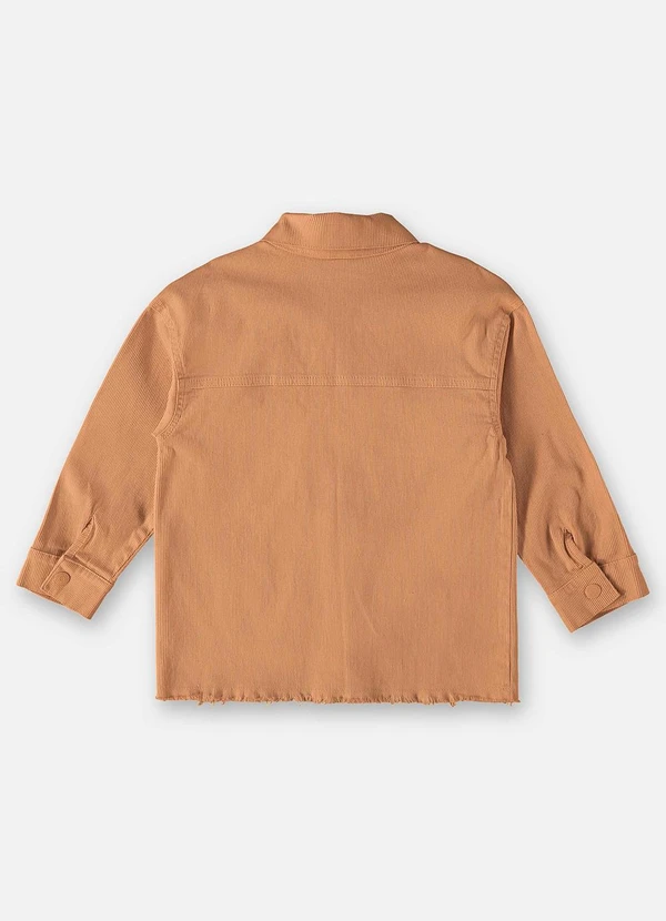 Up Baby - Camisa em Sarja Infantil Menino Marrom 2