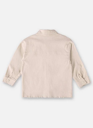 Up Baby - Camisa em Sarja Infantil para Meninos Bege - UP BABY