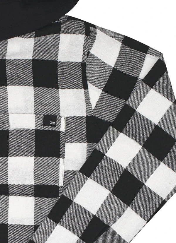 Pulla Bulla - Camisa Flanela Fio Tinto e Moletinho Branco 2