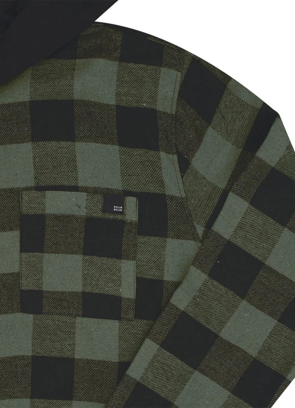 Pulla Bulla - Camisa Flanela Fio Tinto e Moletinho Verde 2