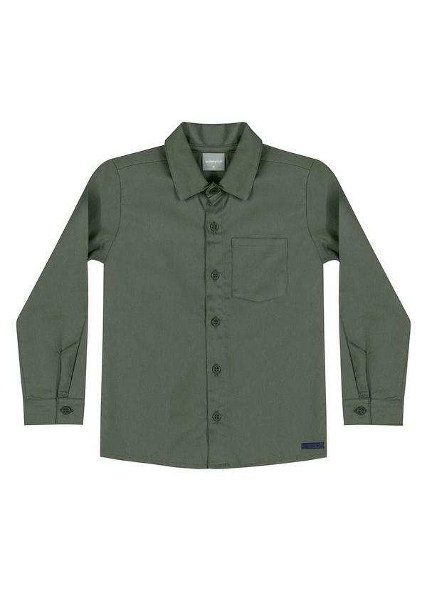 Quimby - Camisa Flanelada Infantil Menino Verde