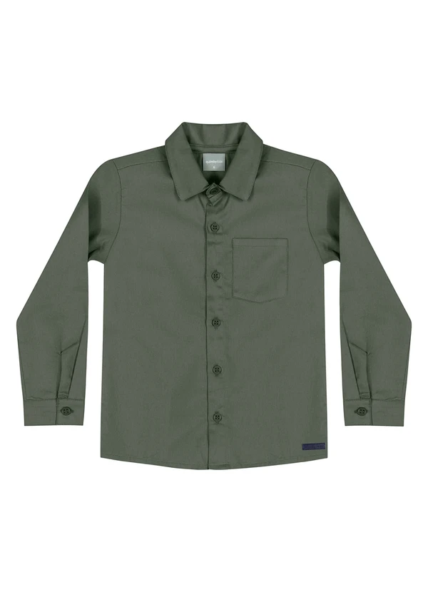 Quimby - Camisa Flanelada Infantil Menino Verde