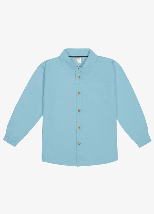 Trick Nick - Camisa Infantil Manga Longa Azul