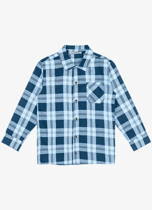 Trick Nick - Camisa Infantil Manga Longa Azul - TRICK NICK