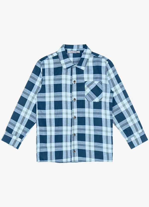 Trick Nick - Camisa Infantil Manga Longa Azul