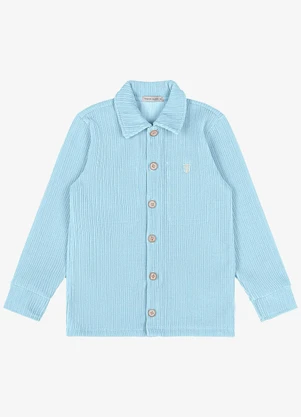 Trick Nick - Camisa Infantil Manga Longa Azul - TRICK NICK
