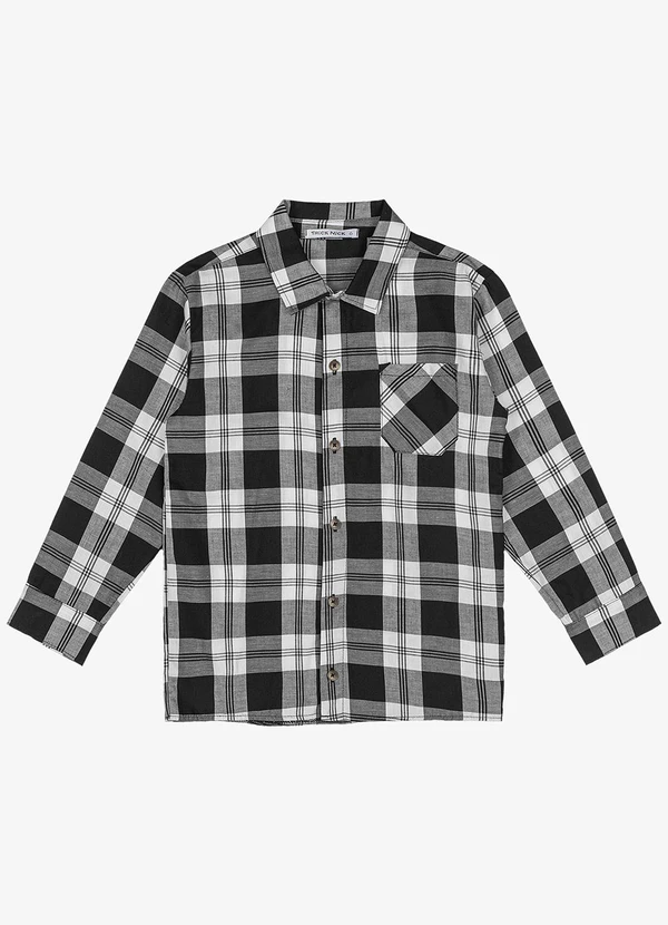 Trick Nick - Camisa Infantil Manga Longa Preto 5
