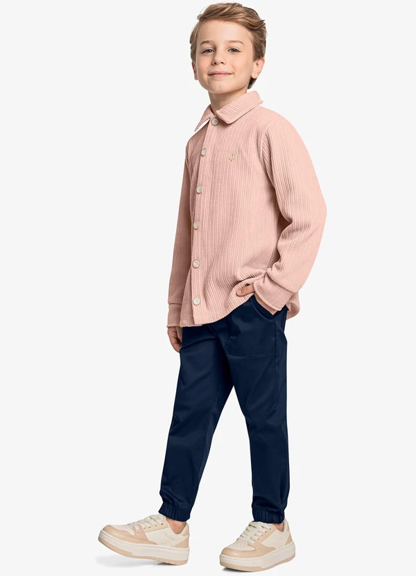 Trick Nick - Camisa Infantil Manga Longa Rosa 3