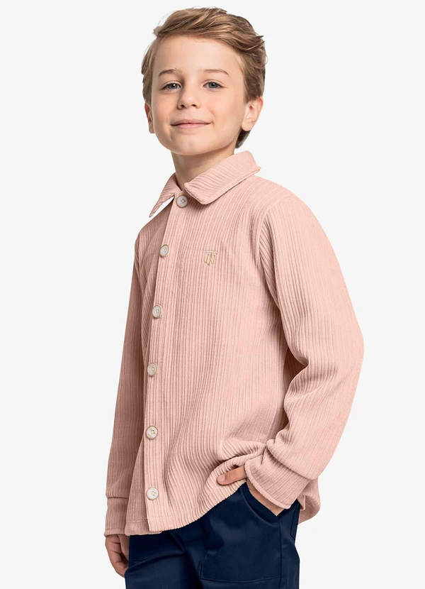 Trick Nick - Camisa Infantil Manga Longa Rosa 4