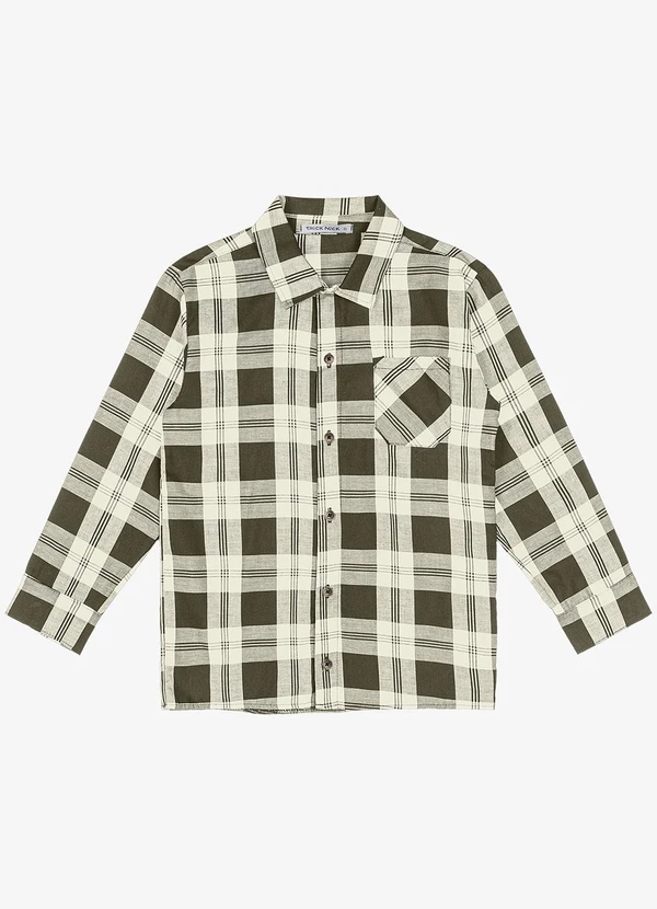 Trick Nick - Camisa Infantil Manga Longa Verde