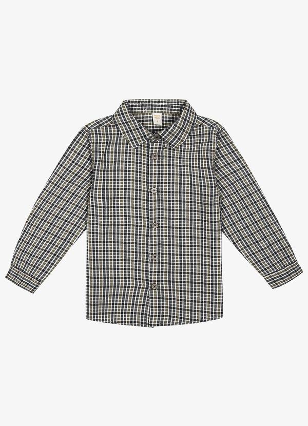Trick Nick - Camisa Infantil Masculina Xadrez Verde