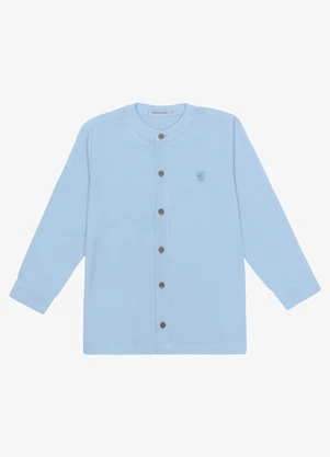 Trick Nick - Camisa Infantil Masculino Manga Longa Azul - TRICK NICK