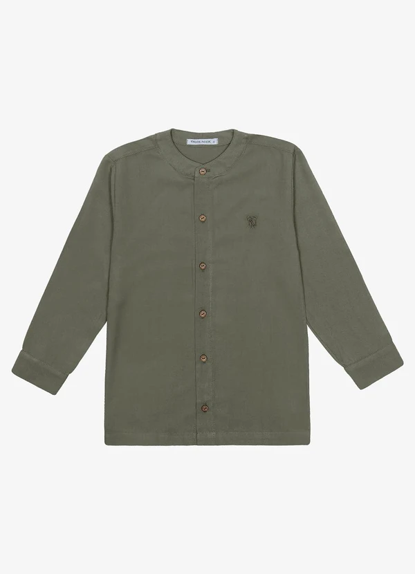 Trick Nick - Camisa Infantil Masculino Manga Longa Verde 5