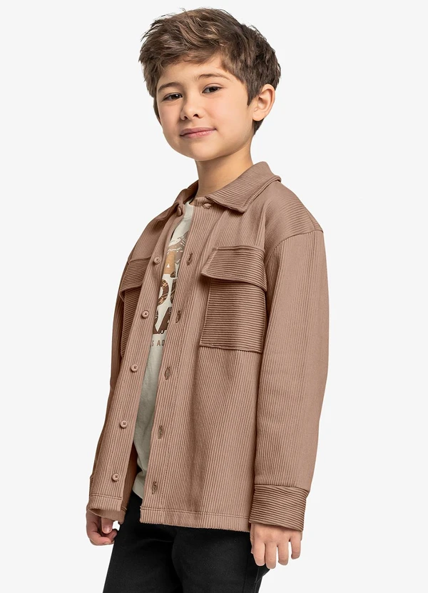 Trick Nick - Camisa Infantil Masculino Marrom 4