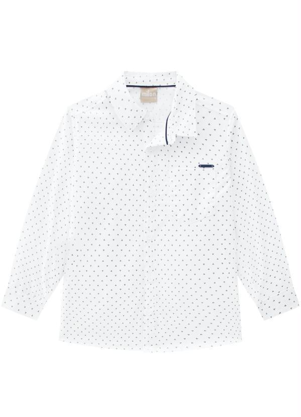 Milon - Camisa Infantil Menino Branco