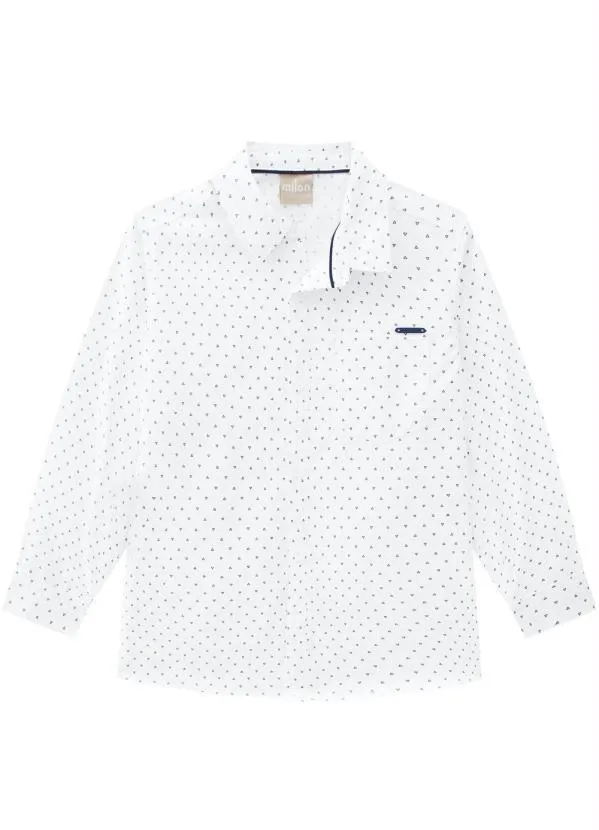 Milon - Camisa Infantil Menino Branco