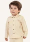 Colorittá - Camisa Infantil Menino Cotelê Cinza - variação: Bege