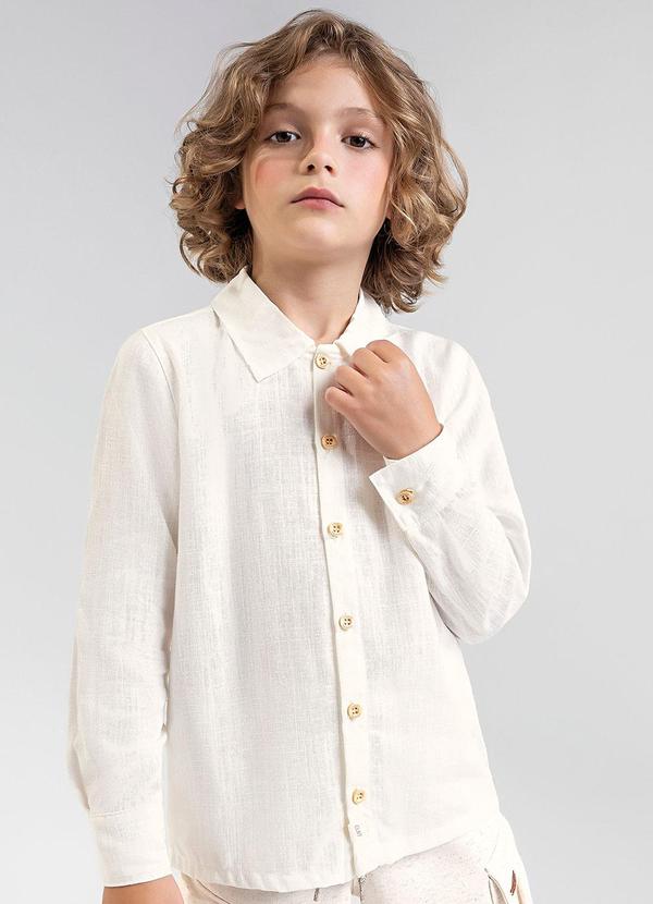 Colorittá - Camisa Infantil Menino Elegante Colorittá Bege