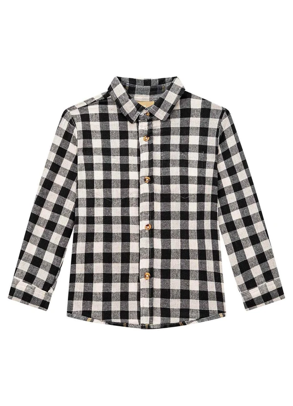 Milon - Camisa Infantil Menino Preto