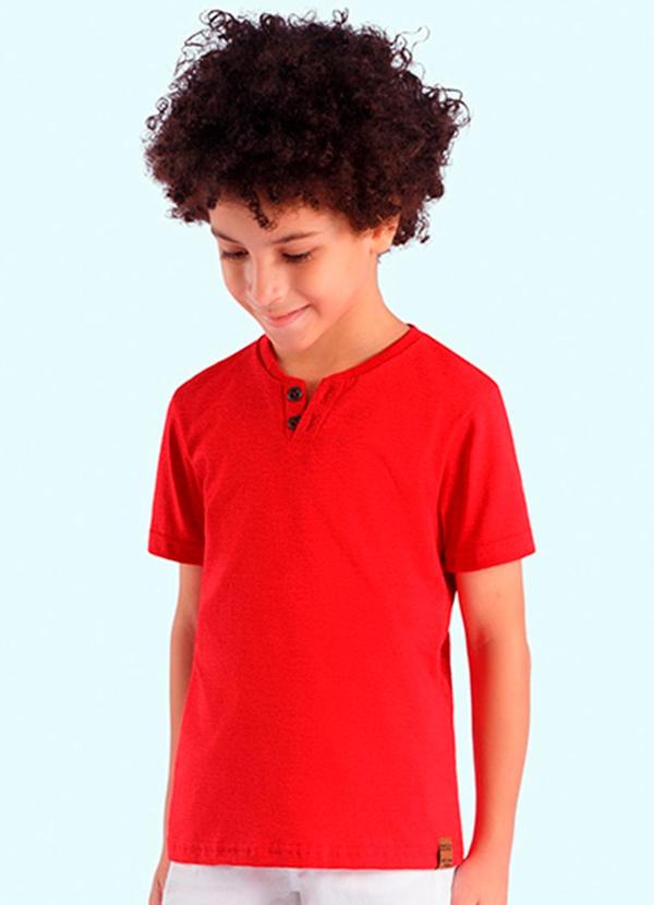 Ddk - Camisa Infantil Menino Vermelha