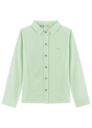 Ioluig - Camisa Manga Longa com Linho Verde - IOLUIG
