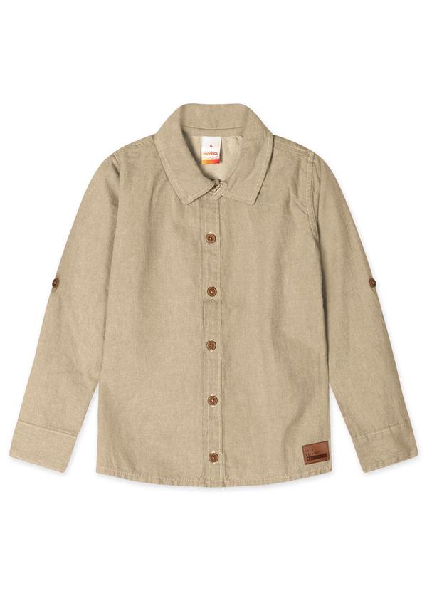 Marisol - Camisa Manga Longa Infantil Bege