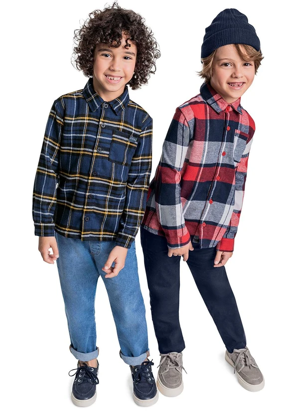 Quimby - Camisa Manga Longa Menino Azul 3