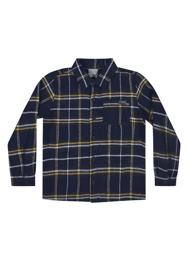 Quimby - Camisa Manga Longa Menino Azul 4