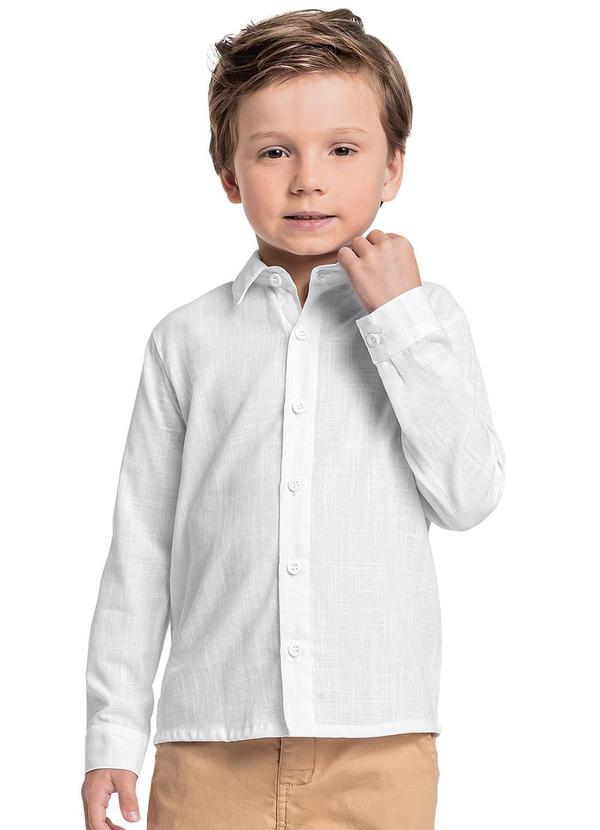 Quimby - Camisa Manga Longa Menino Branco