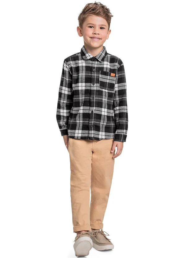 Quimby - Camisa Manga Longa Menino Preto 2