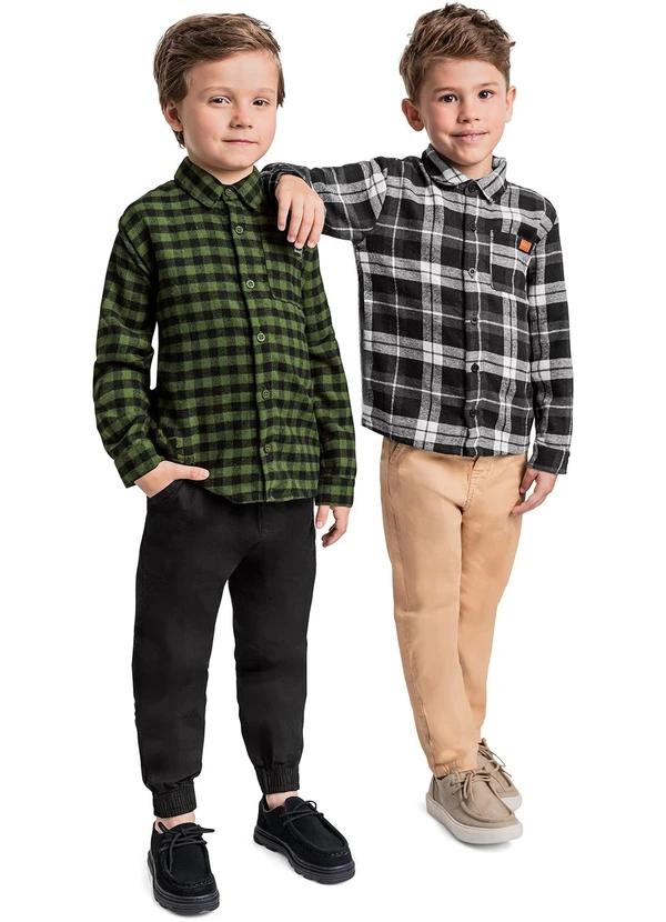 Quimby - Camisa Manga Longa Menino Preto 3