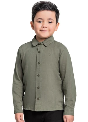Quimby - Camisa Manga Longa Menino Verde - QUIMBY