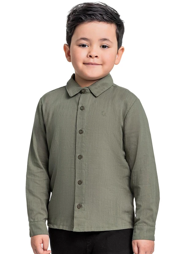 Quimby - Camisa Manga Longa Menino Verde