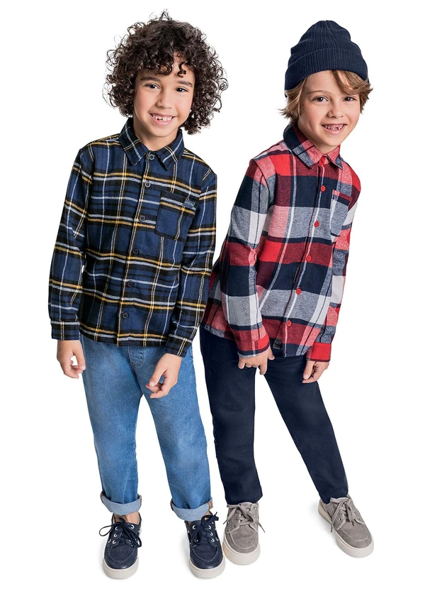 Quimby - Camisa Manga Longa Menino Vermelho 3