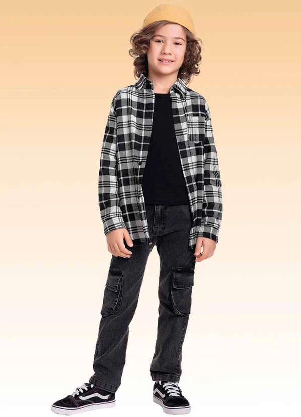 Fakini Kids - Camisa Manga Longa Preto 2