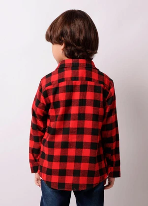 Torra - Camisa Manga Longa Xadrez Flanelada Bege - TORRA