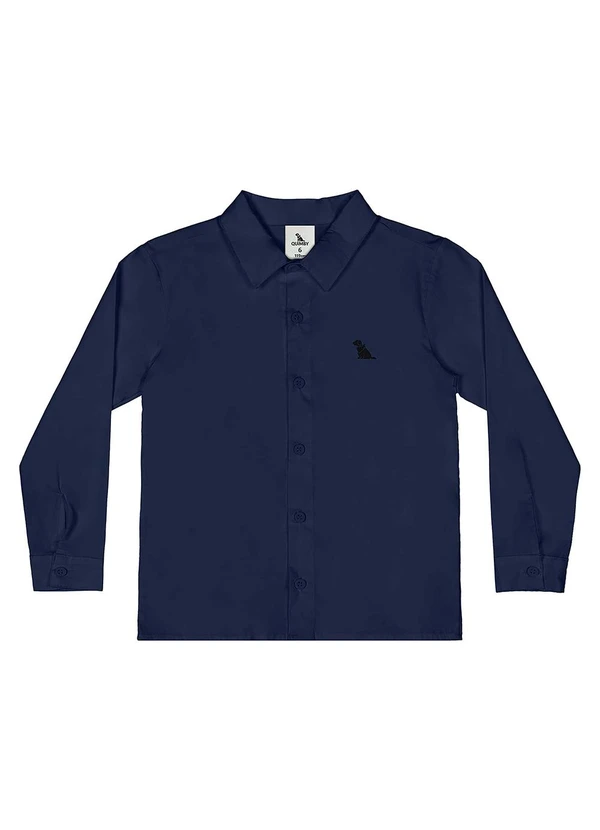 Quimby - Camisa Menino Tricoline Azul 3