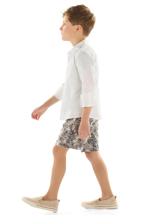 Quimby - Camisa Menino Tricoline Branco 2