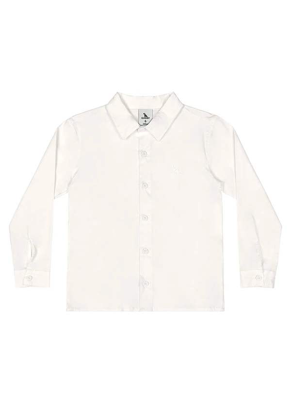 Quimby - Camisa Menino Tricoline Branco 3