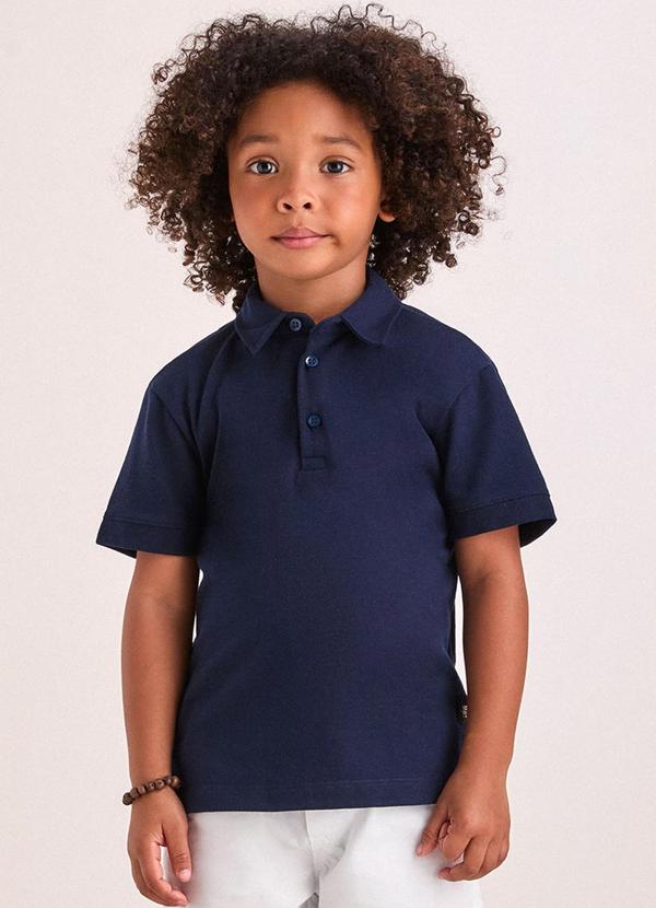 Youccie - Camisa Polo Básica Marinho Azul