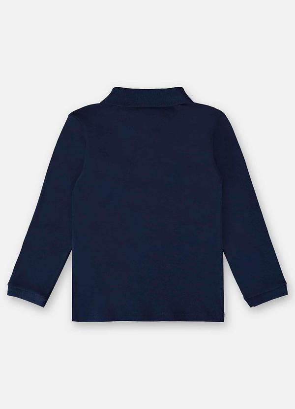 Up Baby - Camisa Polo em Suedine Infantil Azul 2