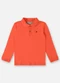Up Baby - Camisa Polo em Suedine Infantil Marrom - variação: Laranja