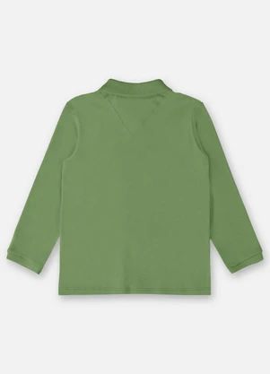 Up Baby - Camisa Polo em Suedine Infantil Verde - UP BABY